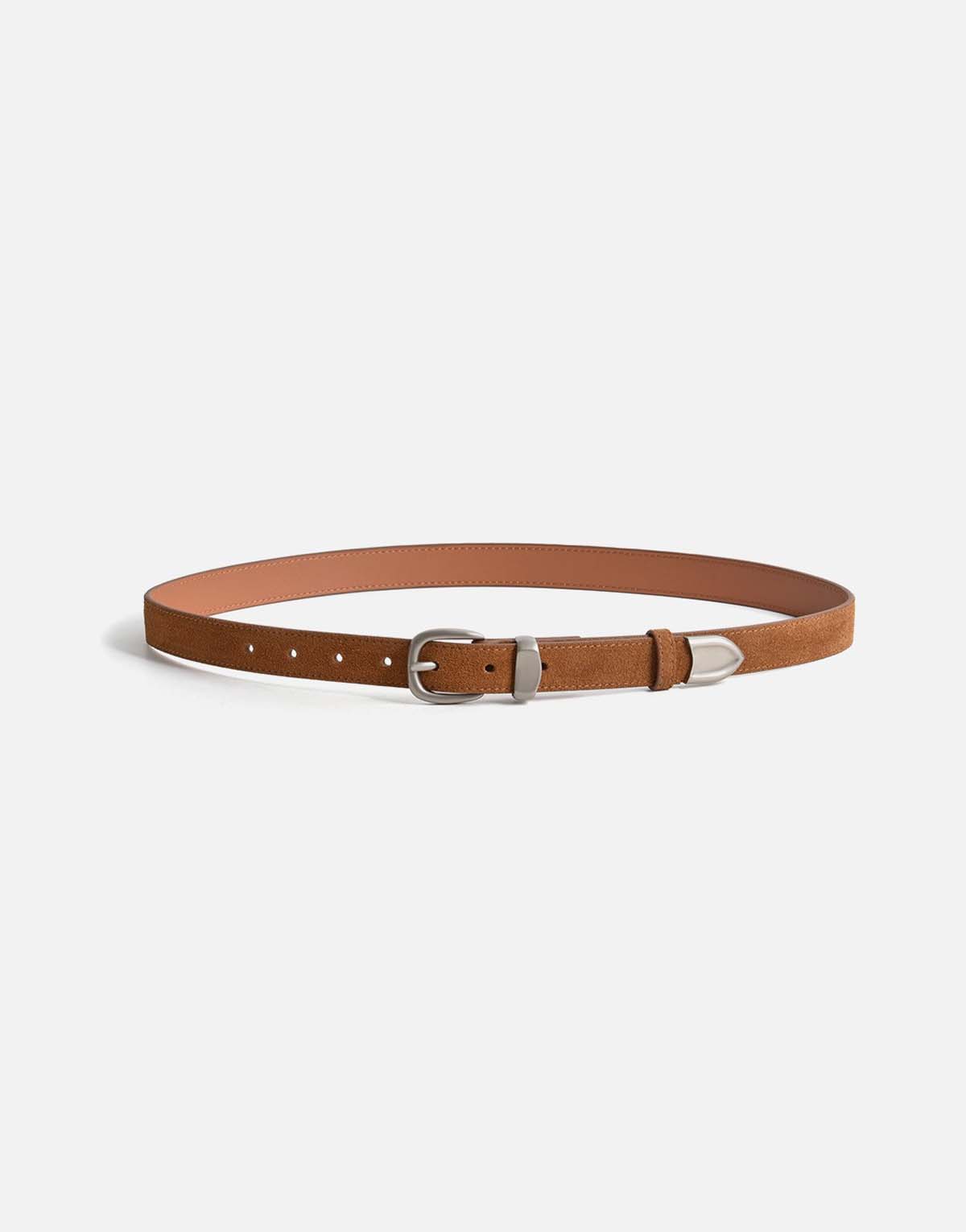 Women's Vintage Suede Leather Belt-b421